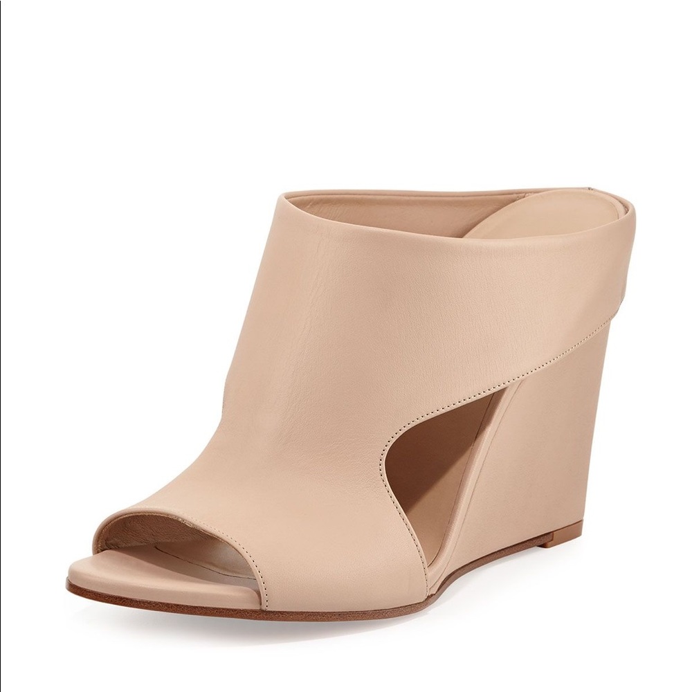 Vince Cream Wedge Heels